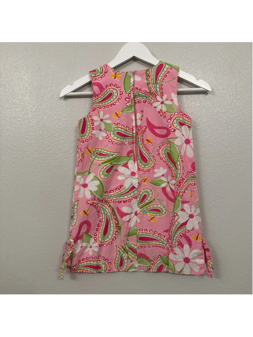 Lilly Pulitzer Girls Little Lilly Classic Shift Paisley Gator Dress Pink Size 6X